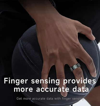 Smart Ring - Waterproof 5ATM, Bluetooth Health Tracker, Heart Rate & Sleep Monitor