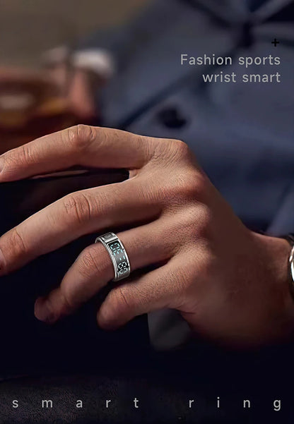 Smart Ring - Waterproof 5ATM, Bluetooth Health Tracker, Heart Rate & Sleep Monitor
